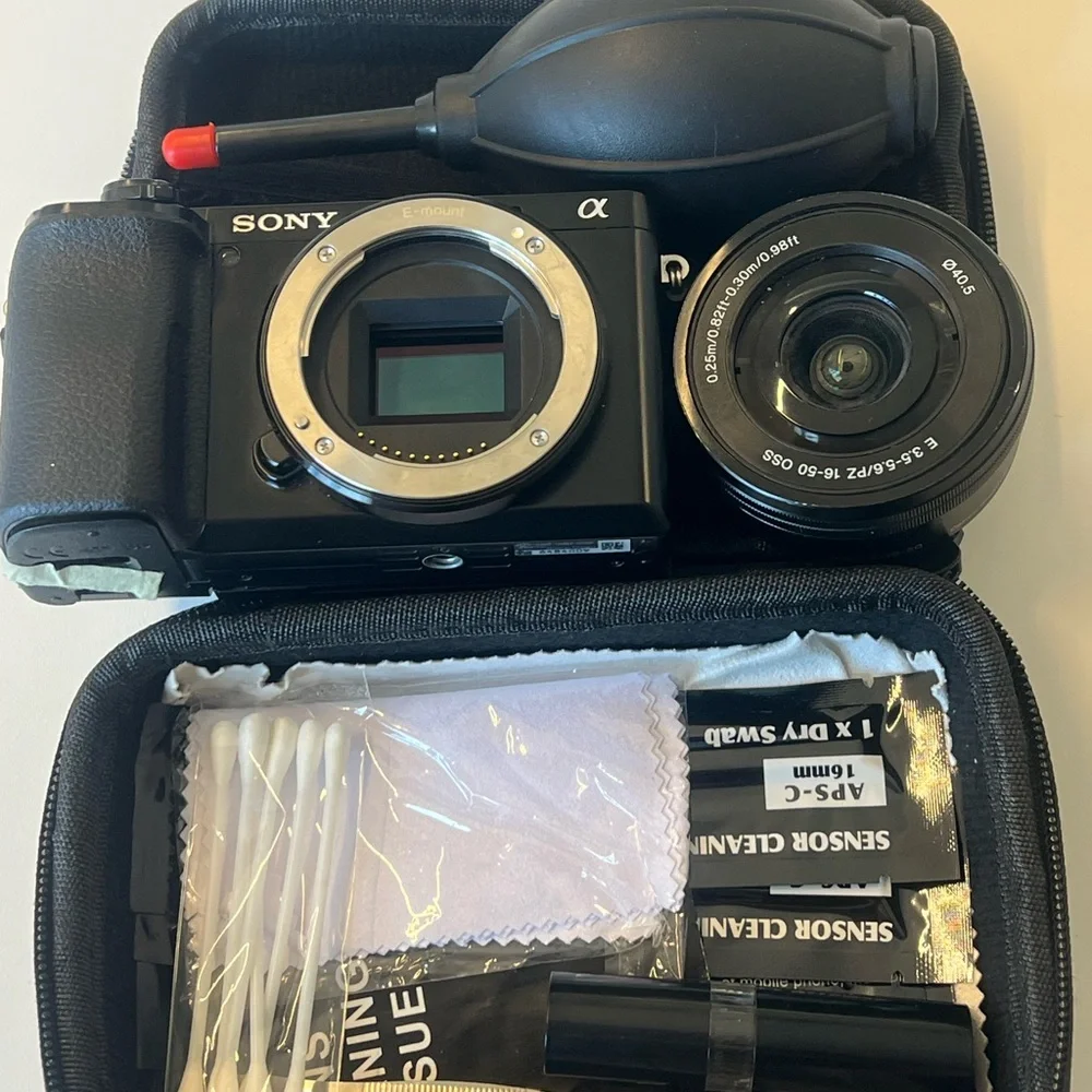 Sony Alpha Black Camera Set with Accessories